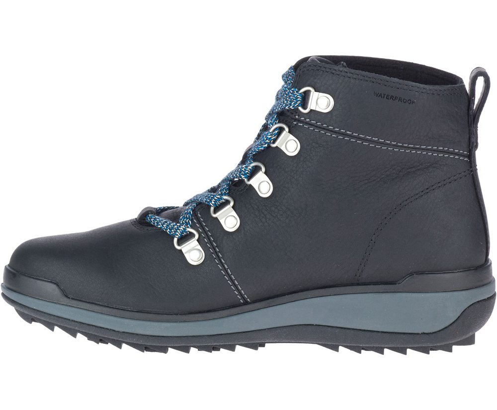 Merrell Boots Black - Snowcreek Lace Waterproof - Womens 42NKFJZDB